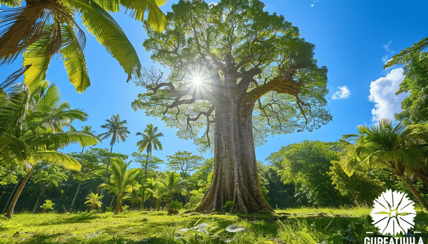 La rencontre avec le fromager, arbre emblématique de la Guadeloupe